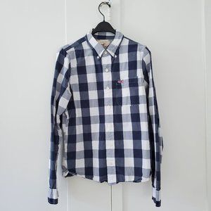 Hollister gingham button down shirt